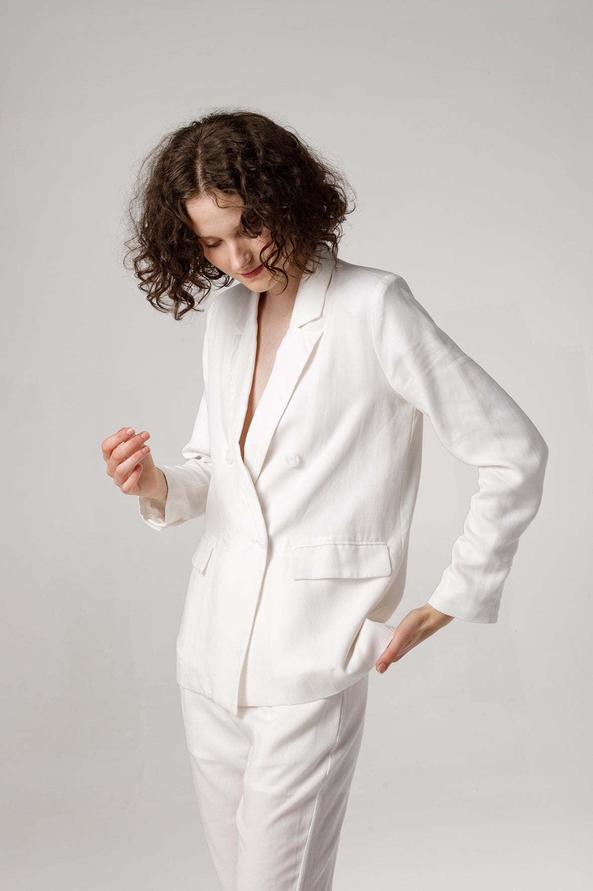April Blazer White